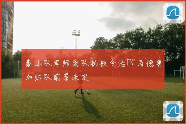 泰山队军师离队执教今治FC马德鲁加归队前景未定